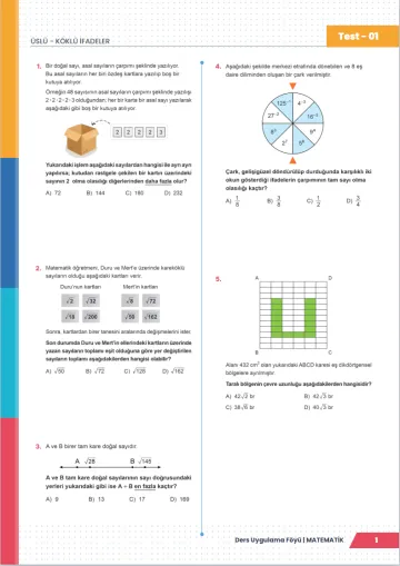 Ders Uygulama Föyü test sayfası tasarımı
