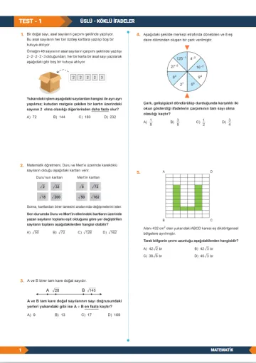 Oklu Bant Testi test sayfası tasarımı