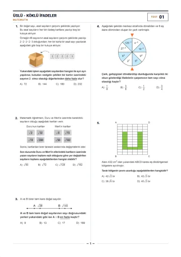 Minimal Akademik test sayfası tasarımı