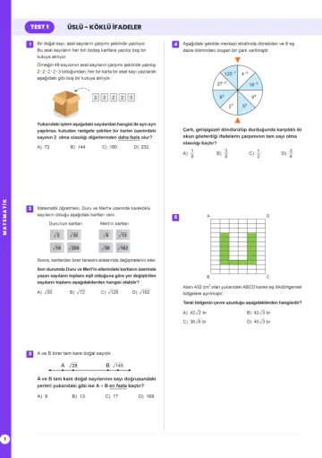 Dikey Şerit test sayfası tasarımı