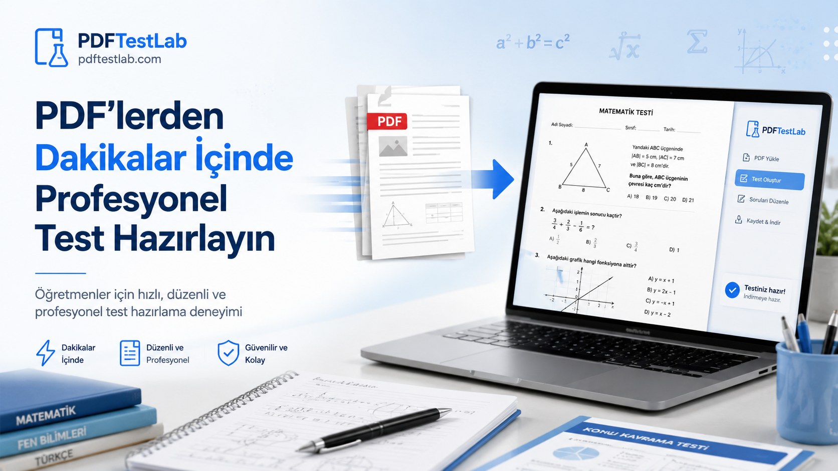 PDF’lerden Dakikalar İçinde Profesyonel Test Hazırlayın